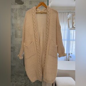 Easel Cream Knit Women's Cardigan